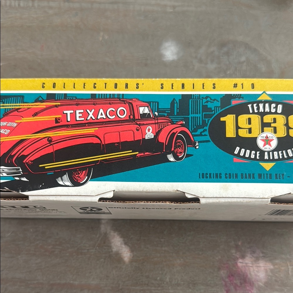 Texaco 1939 Dodge Airflow Die-Cast Truck Bank – Collector’s Series #10 (w/ Key)